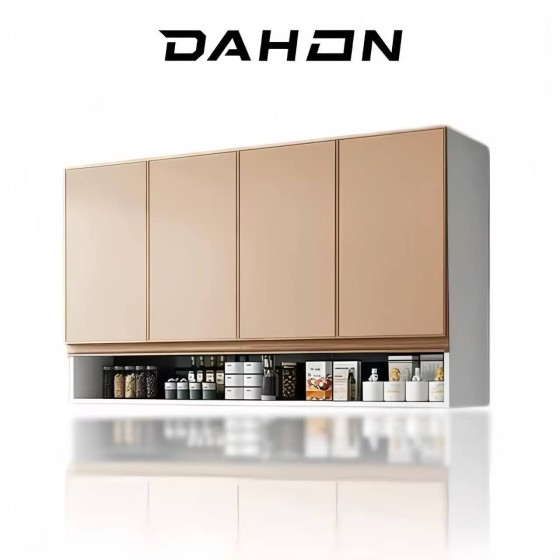 DAHON Aluminum Wall Cabinet Moisture-proof Dust-Proof Glass Storage Cabinet Kitchen Cabinet