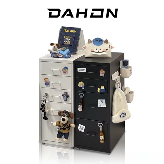 DAHON 5/8 Drawer Mobile Filing Cabinet Upright Storage Cabinet With Wheels Office Storage Cabinet