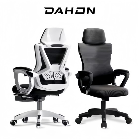 DAHON Y01 Ergonomic Chair with Adjustable Lumbar Support Headrest Armrest Office Gaming Study