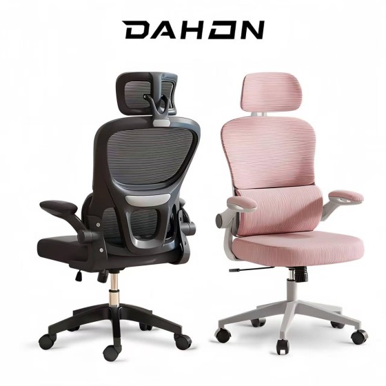 DAHON Y03 Ergonomic Chair with Adjustable Lumbar Support Headrest Armrest Office Gaming Study