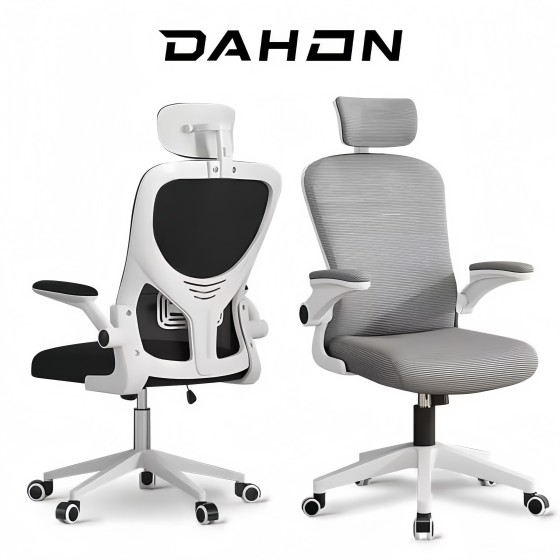 DAHON Y04 Ergonomic Chair with Adjustable Lumbar Support Headrest Armrest Office Gaming Study